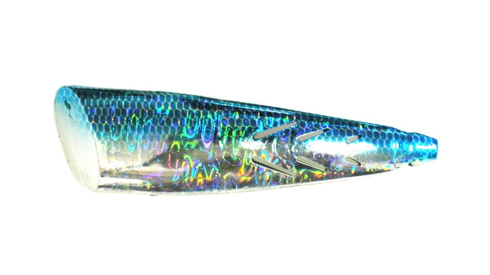 Brads Super Bait Mini Cut Plug Lure, With #2 Treble Scent Pads &amp; Rubber Bands, Blue Magic, 3in, 2/Pack, TPMCP-25