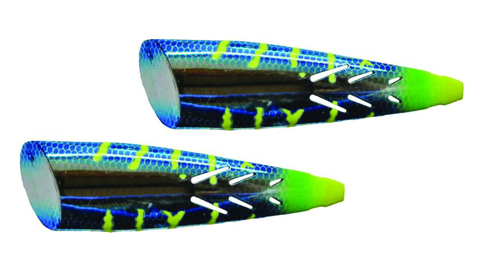 Brads Super Bait Mini Cut Plug Lure, With #2 Treble Scent Pads &amp; Rubber Bands, Seahawk, 3in, 2/Pack, TPMCP-16