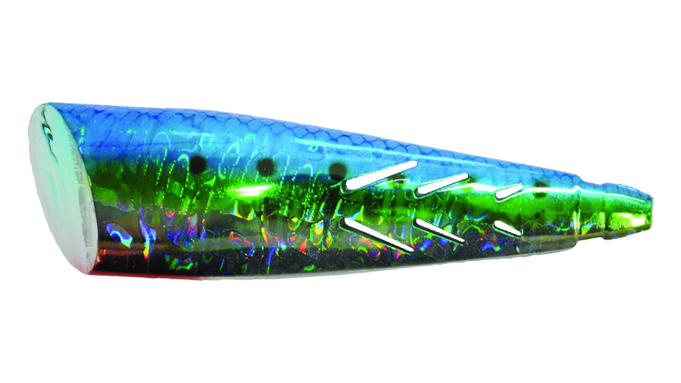 Brads Super Bait Mini Cut Plug, With 20# Leader And #2 Treble Hook, Sardine, 3in, MCP-10