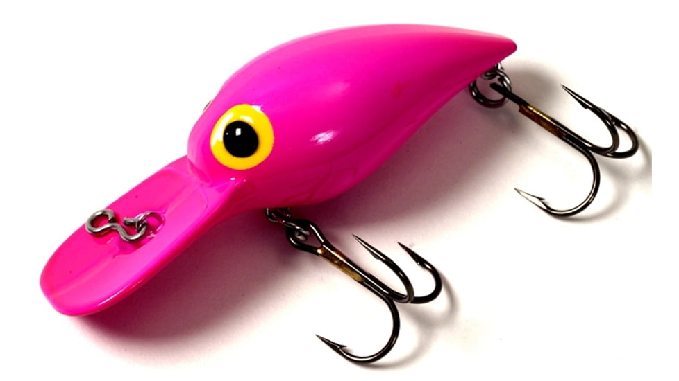 Brads Wee Wiggler Crankbait, Floating/Sinking, Fluorescent Pink, 2 1/4in, 1/3oz, BWW-07