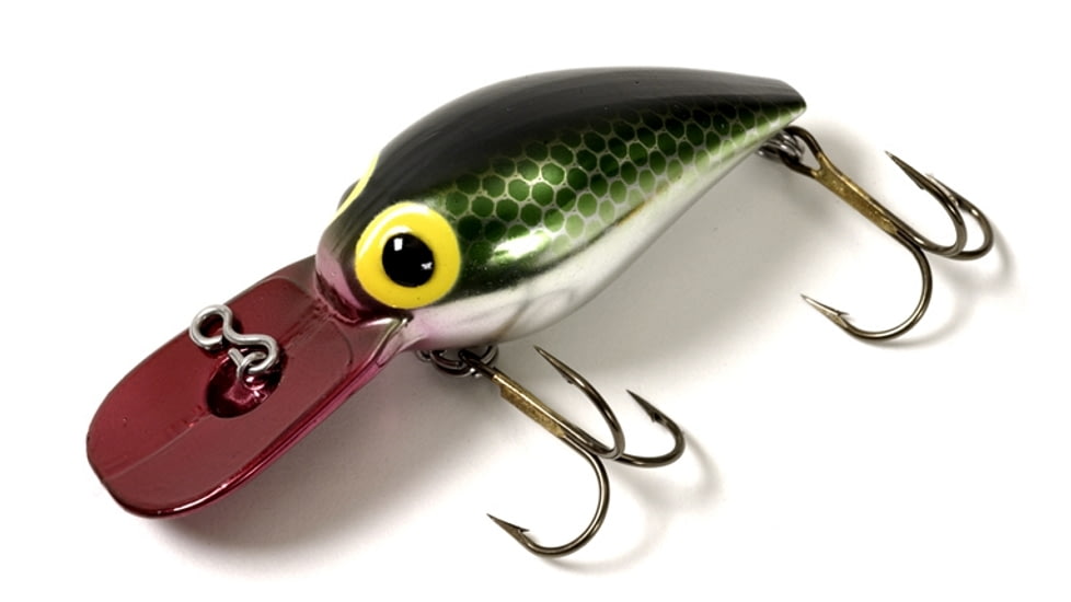 Brads Wee Wiggler Crankbait, Floating/Sinking, Green Pirate, 2 1/4in, 1/3oz, BWW-12