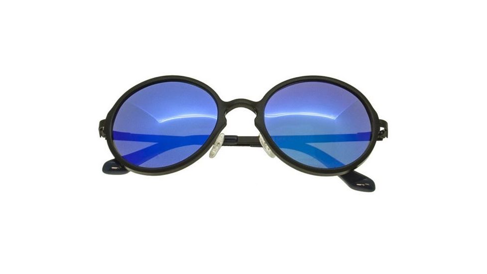 Breed Corvus Sunglasses, Black Titanium Frame, Blue Lens BSG025BK