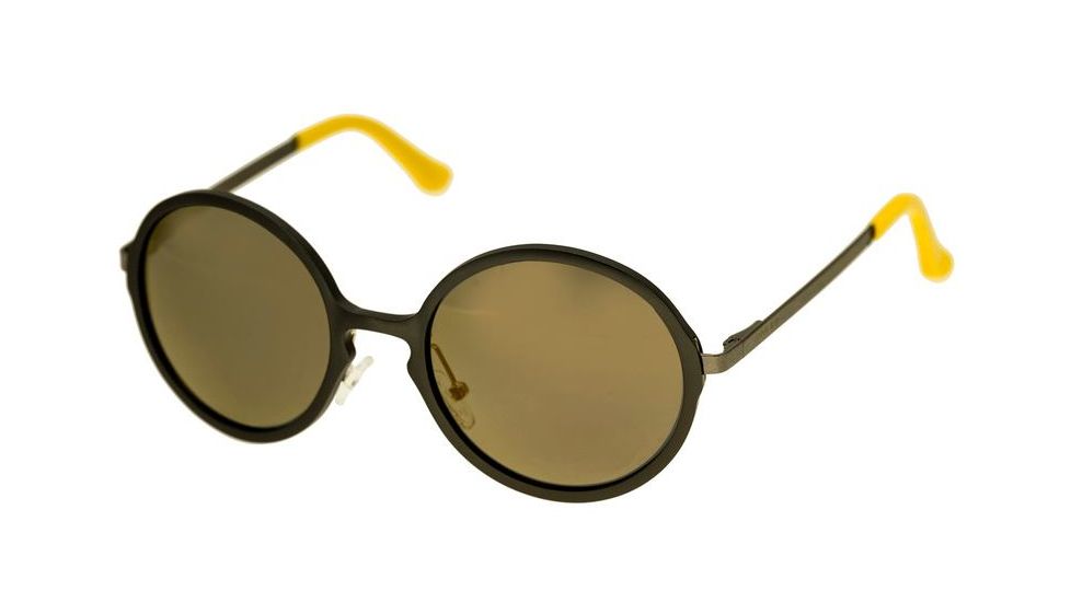 Breed Corvus Sunglasses, Gun Metal Titanium Frame, Brown Lens BSG025GM