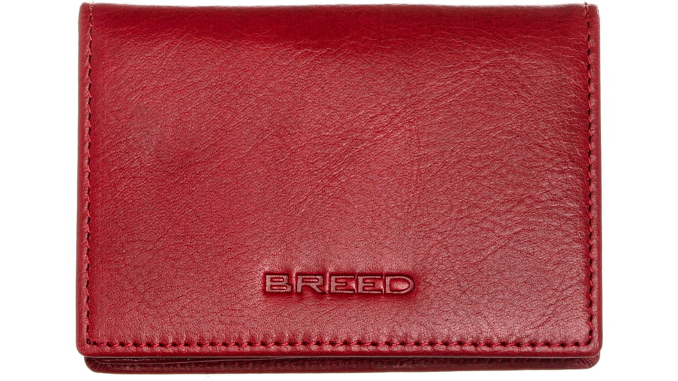 Breed Porter Bi-Fold Wallet, Maroon, One Size, BRDWALL002-MRN