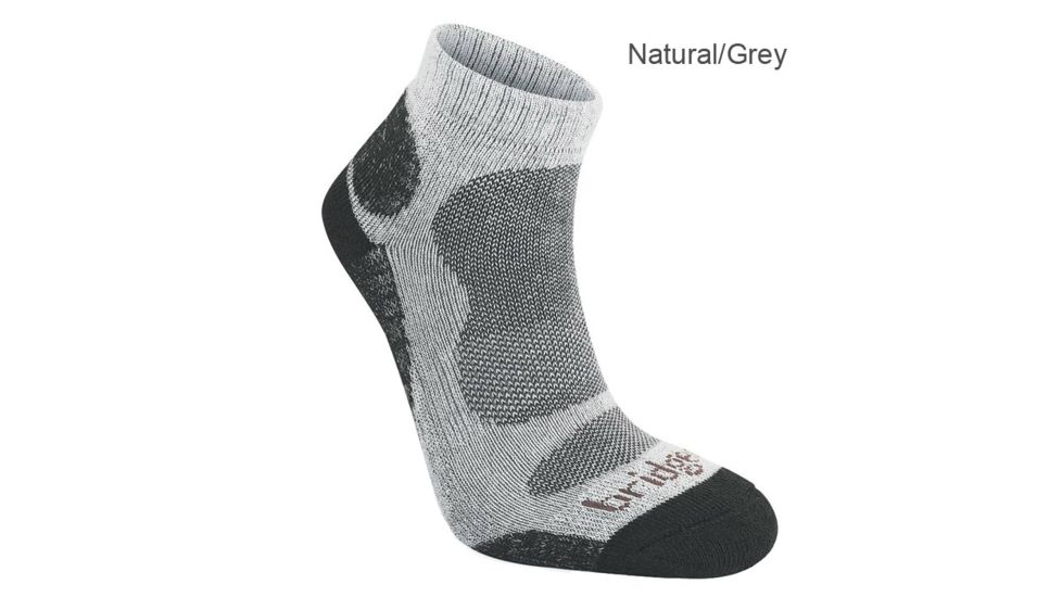Bridgedale Bamboo Lo Socks - Men's-Natural Grey-Medium