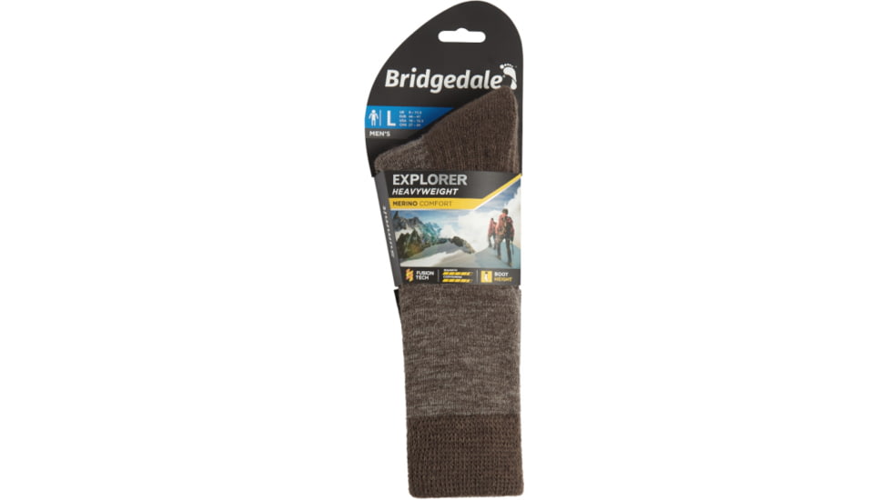 Bridgedale Explorer Heavyweight Merino Comfort Boot Socks - Mens, Chestnut, Medium, 710506-094-M