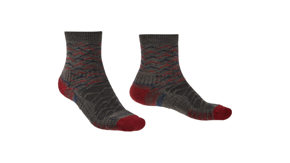 Bridgedale Hike Lightweight Merino Endurance Socks - Mens, Brown/Dark Red, Medium, 710096-127-M