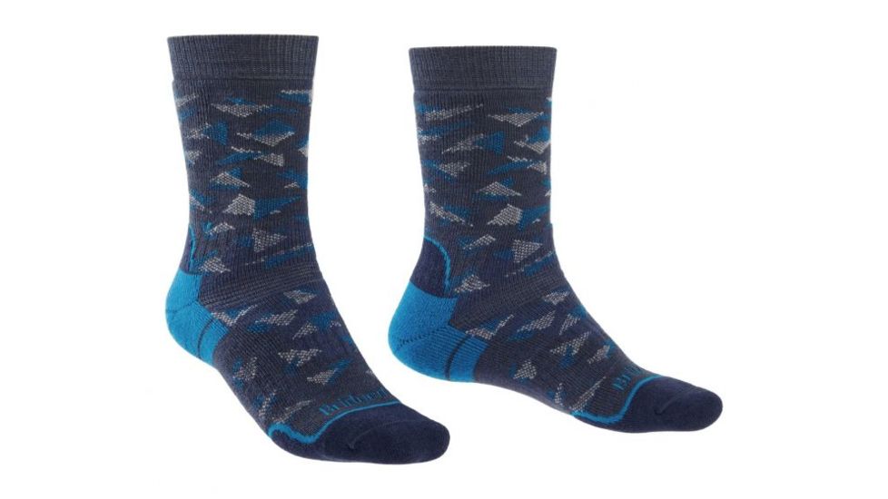 Bridgedale Hike Midweight Merino Endurance Boot Pattern Socks - Mens, Denim/Blue, Medium, 710092-119-M