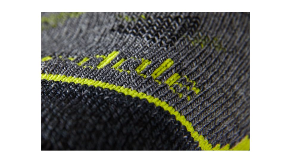 Bridgedale Hike Midweight Merino Endurance Boot Pattern Socks - Mens, Grey/Lime, Extra Large, 710092-118-XL