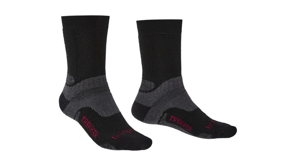 Bridgedale Hike Midweight Merino Endurance Boot Socks - Mens, Black, Medium, 710169-846-M