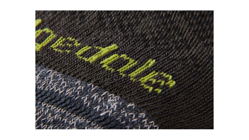 Bridgedale Hike Ultralight Coolmax Performance Low Socks - Mens, Graphite/Lime, Extra Large, 710135-140-XL