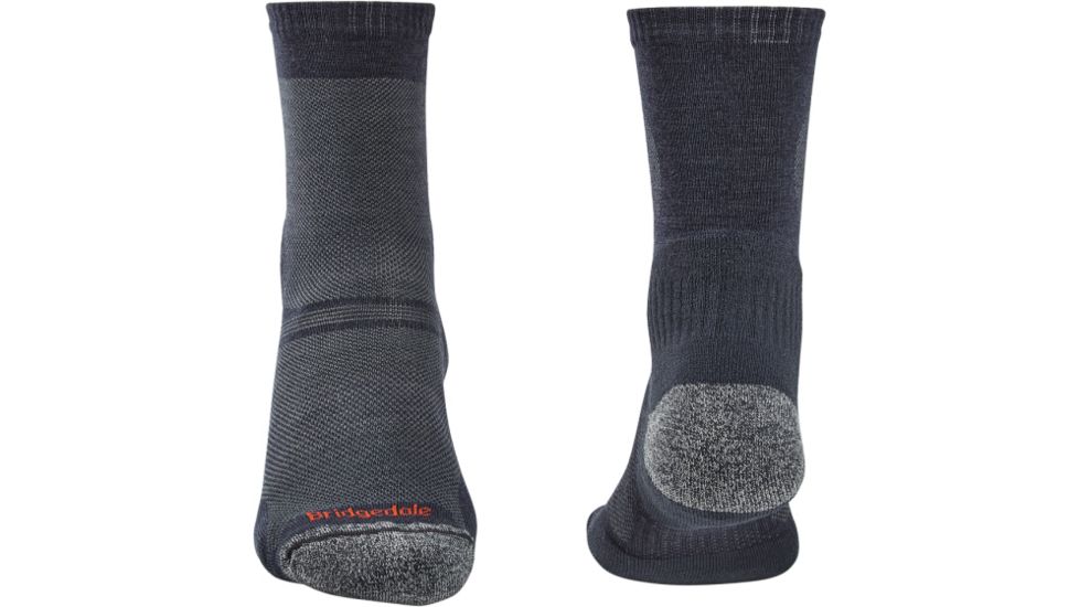 Bridgedale Hike Ultralight Merino Endurance Crew Socks - Mens, Navy, Large, 710099-445-L