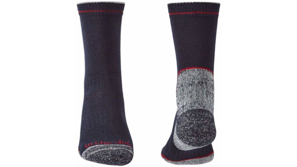 Bridgedale Lightweight Coolmax Performance Boot Socks - Mens, Navy/Red, Extra Large, 710132-042-XL