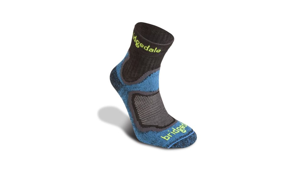 Bridgedale Men's CoolFusion Run Speed Trail Socks, Blue, Large B612182-436-L