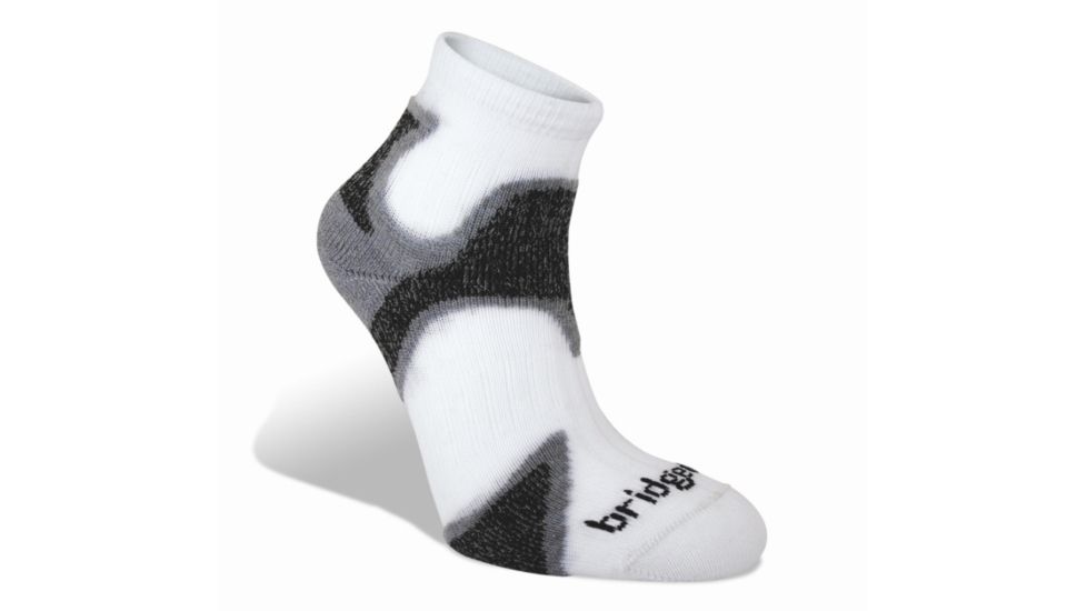 Bridgedale Men's Speed Demon Socks, Grey/Black, Extra Large, B612181-828-XL