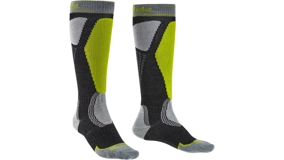 Bridgedale Ski Easy On Socks - Mens, Graphite, Medium, 710102-140-M