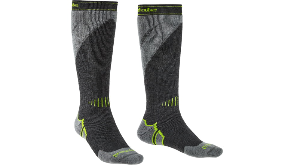 Bridgedale Ski Midweight Plus Socks - Mens, Gunmetal/Stone, Medium, 710545-038-M