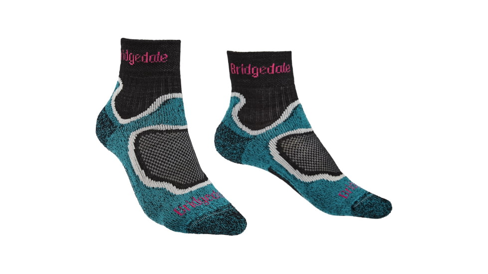 Bridgedale Trailsport Lightweight T2 Merino Cool Comfort 3/4 Crew Socks - Womens, Dusky Pink, Small, 710635-303-S