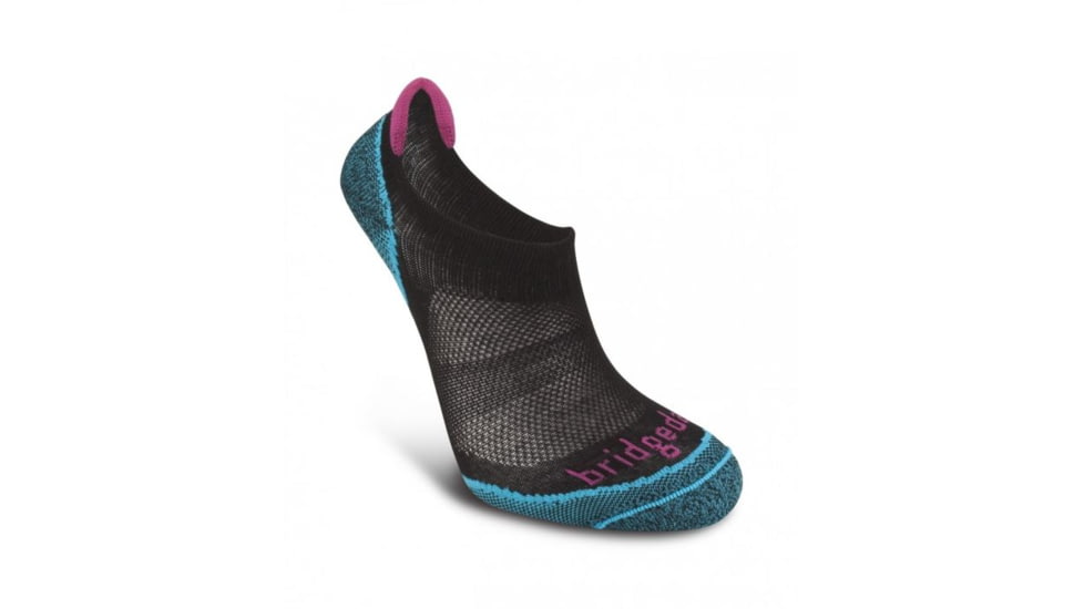 Bridgedale Trailsport Ultralight T2 Cool Comfort No Show Socks - Womens, Black, Small, 710690-845-S