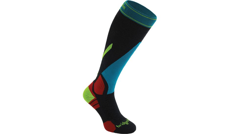 Bridgedale Vertige Light Ski Black/blu Md B610637-007-MD