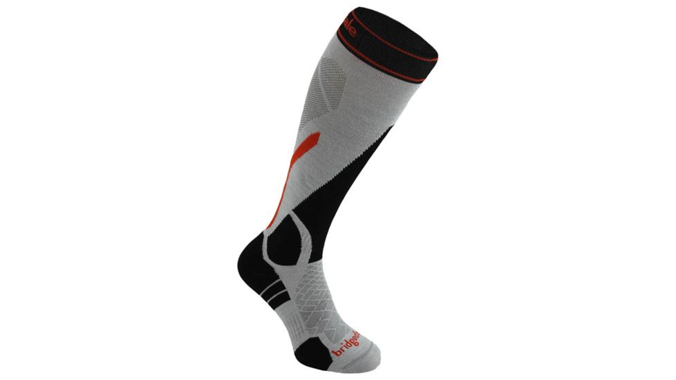 Bridgedale Vertige Light Ski Slver/blk Md B610550-852 MD