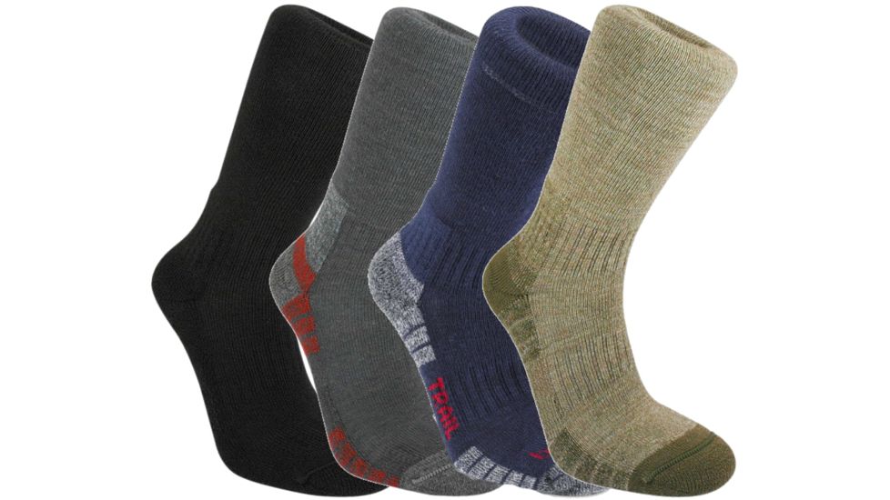 WoolFusion Trail Light Crew Irregular Sock - Mens-Assorted-Large