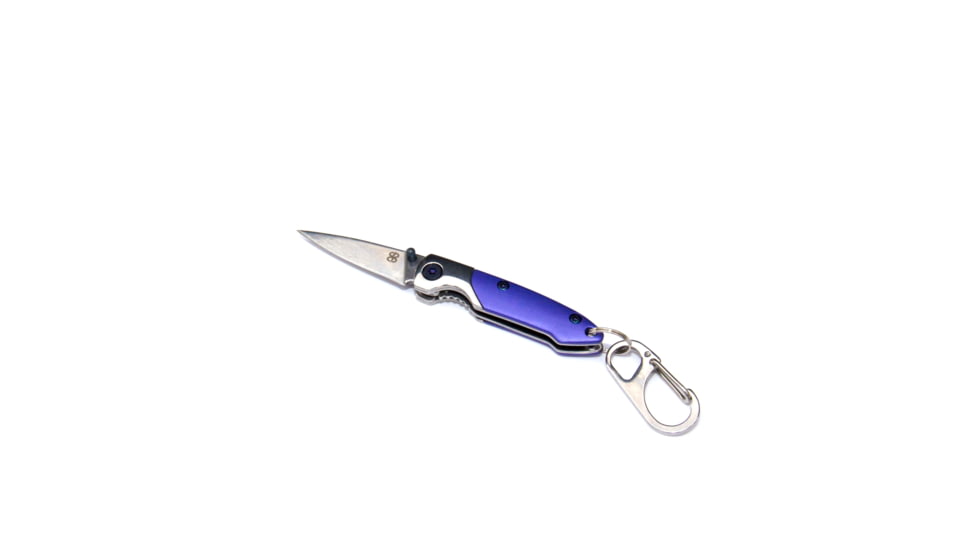 Brighten Blades Rain Keychain Not So Heavy Metal Knife, 1.625in, 8Cr13MoV Stainless Steel, Drop Point, BB-139
