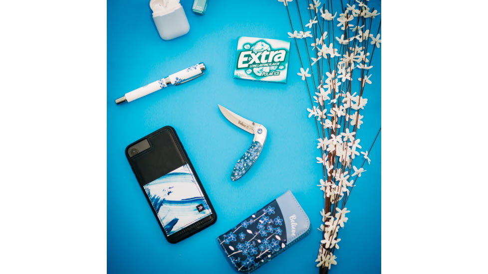 Brighten Blades Believe Folding Knife w/ Case, 2.56in, 8Cr13MoV Stainless Steel, Clip Point, Multi, BB-110