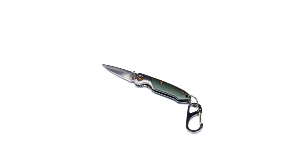 Brighten Blades Day Keychain Not So Heavy Metal Knife, 1.625in, 8Cr13MoV Stainless Steel, Drop Point, BB-136