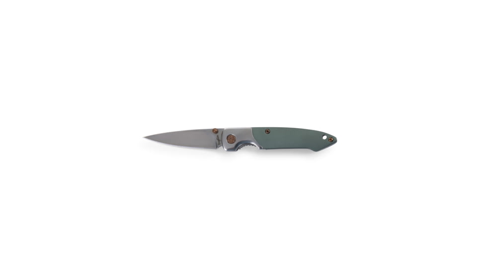 Brighten Blades Day Not So Heavy Metal Knife w/Case, 2.5in, 8Cr13MoV Stainless Steel, Drop Point, Tan, BB-130