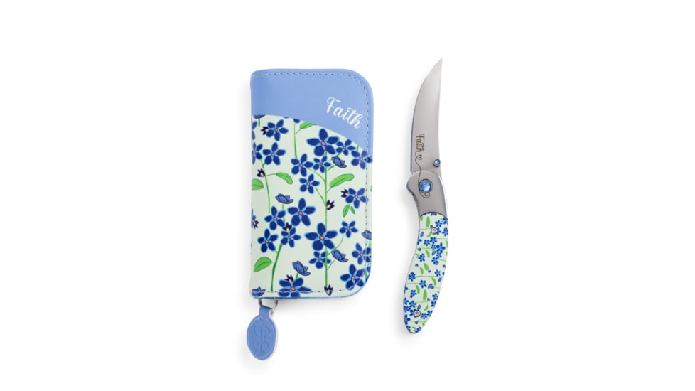 Brighten Blades Faith Folding Knife w/ Case, 2.56in, 8Cr13MoV Stainless Steel, Clip Point, Multi, BB-103
