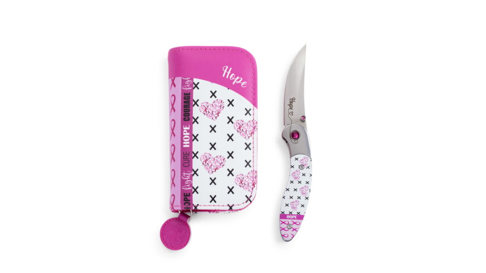 Brighten Blades Hope Folding Knife w/ Case, 2.56in, 8Cr13MoV Stainless Steel, Clip Point, Multi, BB-104