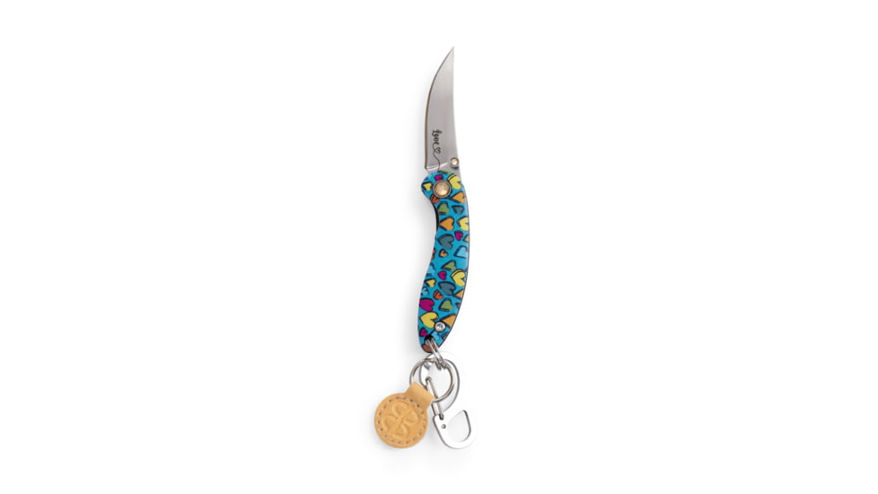 Brighten Blades Love Keychain Folding Knife, 1.6in, 8Cr13MoV Stainless Steel, Clip Point, BB-120