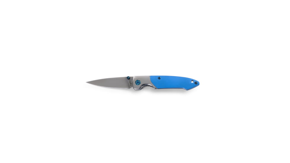 Brighten Blades Oyster Cult Not So Heavy Metal Knife w/Case, 2.5in, 8Cr13MoV Stainless Steel, Drop Point, Gray, BB-129