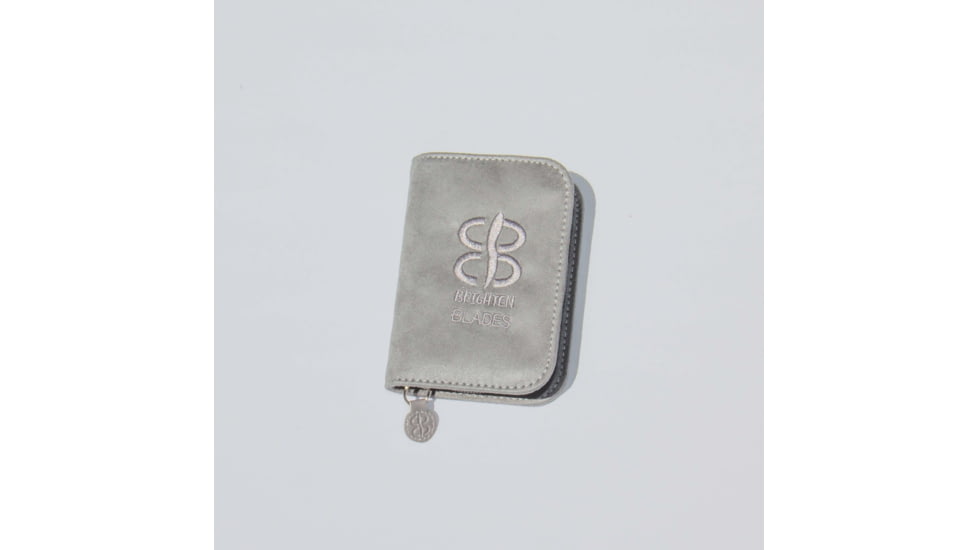 Brighten Blades Rain Not So Heavy Metal Knife w/Case, 2.5in, 8Cr13MoV Stainless Steel, Drop Point, Gray, BB-137