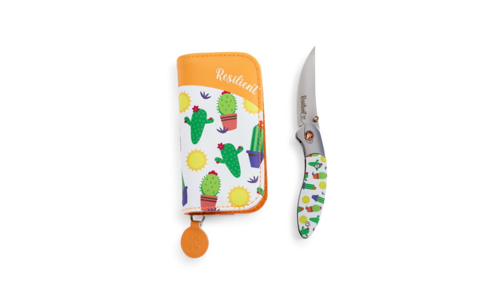 Brighten Blades Resilient Folding Knife w/ Case, 2.56in, 8Cr13MoV Stainless Steel, Clip Point, Multi, BB-106