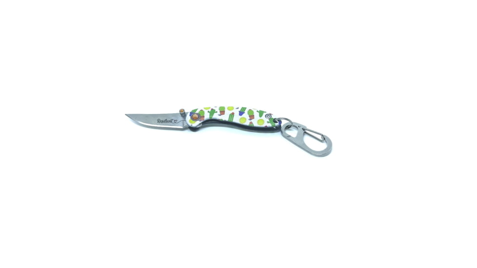Brighten Blades Resilient Keychain Folding Knife, 1.6in, 8Cr13MoV Stainless Steel, Clip Point, BB-118