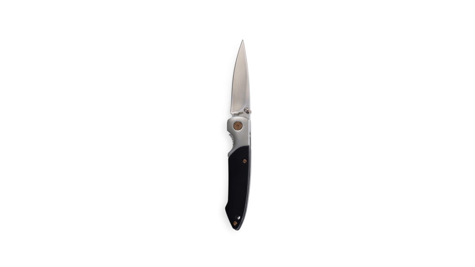 Brighten Blades Sabbath Not So Heavy Metal Knife w/Case, 2.5in, 8Cr13MoV Stainless Steel, Drop Point, Gray, BB-125
