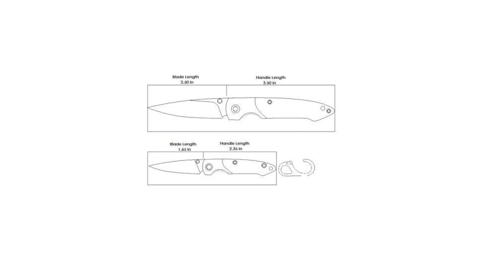 Brighten Blades Day Not So Heavy Metal Knife w/Case, 2.5in, 8Cr13MoV Stainless Steel, Drop Point, Tan, BB-130