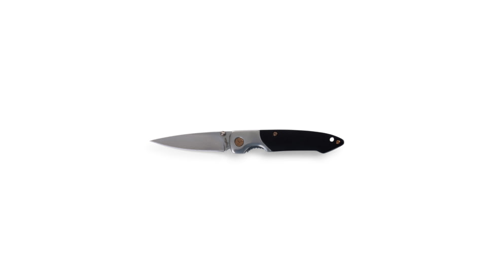 Brighten Blades Sabbath Not So Heavy Metal Knife w/Case, 2.5in, 8Cr13MoV Stainless Steel, Drop Point, Gray, BB-125