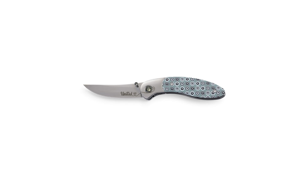 Brighten Blades United Folding Knife w/ Case, 2.56in, 8Cr13MoV Stainless Steel, Clip Point, Multi, BB-112