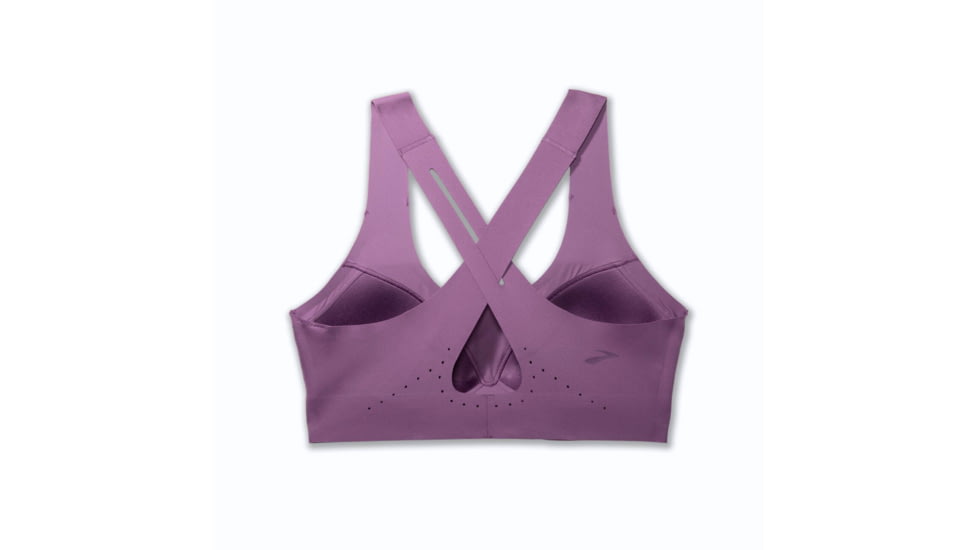 Brooks 2.0 Dare Crossback Run Bra - Womens, Washed Plum, 34AB, 350084516.034AB