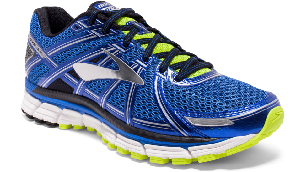 Brooks Adrenaline GTS 17 Road Running Shoe - Men's-Anthracite/Blue/Silver-Medium-8