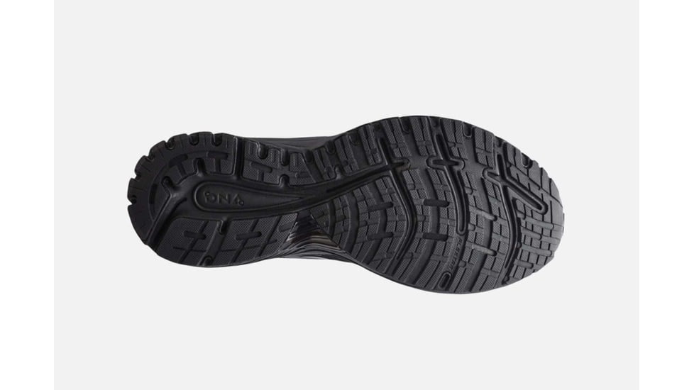 Brooks Adrenaline GTS 18 Mens Road Running Shoes, Black/Black, 7 US, Wide, 1102712E026.070