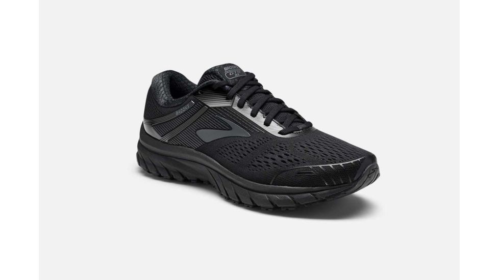 Brooks Adrenaline GTS 18 Mens Road Running Shoes, Black/Black, 7 US, Medium, 1102711D026.070