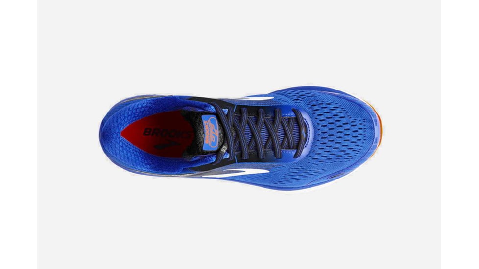 Brooks Adrenaline GTS 18 Mens Road Running Shoes, Blue/Black/Orange, 7 US, Medium, 1102711D420.070