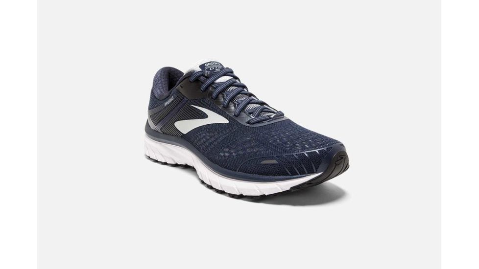 Brooks Adrenaline GTS 18 Mens Road Running Shoes, Navy/Grey/Black, 8 US, Medium, 1102711D438.080