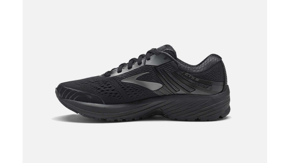 Brooks Adrenaline GTS 18 Womens Road Running Shoes, Black/Black, 5 US, Medium, 1202681B026.050