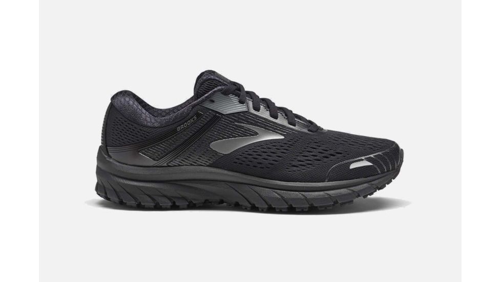 Brooks Adrenaline GTS 18 Womens Road Running Shoes, Black/Black, 5 US, Medium, 1202681B026.050