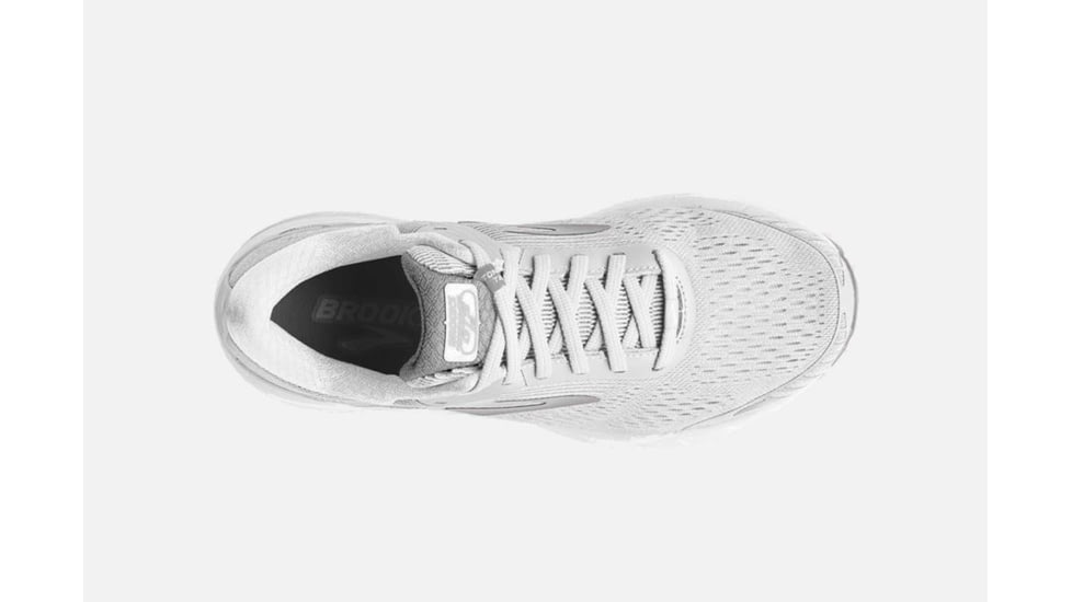 Brooks Adrenaline GTS 18 Womens Road Running Shoes, White/White/Grey, 5 US, Medium, 1202681B146.050